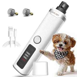 Photo of Quiet Electric Pet Nail Trimmer with 2 LED Lights, 3-Speed