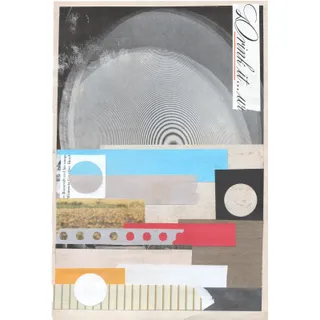Photo of Original Mixed Media Modern Art Collage "Epilate" 6.25x9.5" Signed