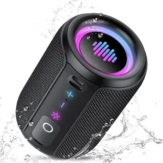 Photo of Portable Bluetooth Speaker with Lights for Outdoor/Home/Party/Travel