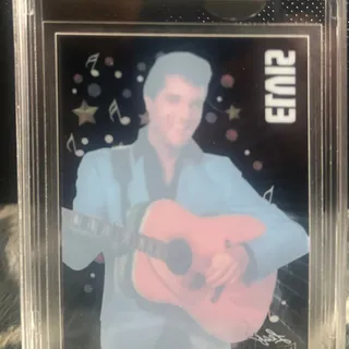 Photo of 2024 Leaf Metal Elvis Presley Icons Collection Base 1/1 Clear Platinum Blue