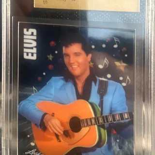 Photo of 2024 Leaf Metal Elvis Presley Icons Collection Base 1/1 Clear Platinum Blue
