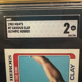 Photo of 1983 M&M’s #7 Cassius Clay(Muhammad Ali) Olympic Heroes