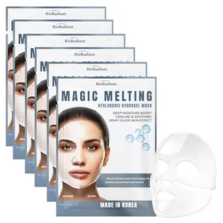 Photo of Bio Radiant Hyaluronic Acid Hydrogel Face Mask – Pack of 6