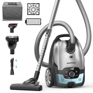 Photo of Canister Vacuum, 1700W/45KPA Bagged Vacuum Cleaner, 5L Large Capacity