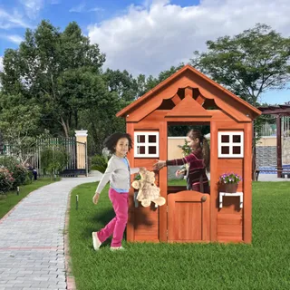 Photo of Wooden Children's Playhouse