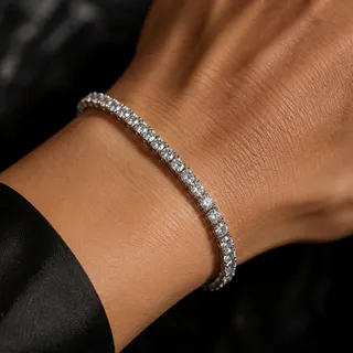 Photo of Micheal Hill Diamond Tennis Bracelet - her loss your gain
