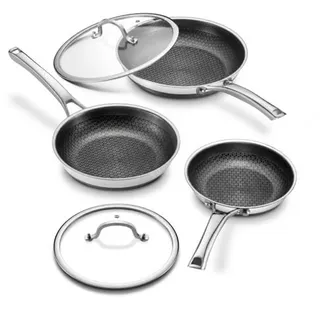 Photo of Non Stick Frying Pans set, 8+10+12 inch with Lids