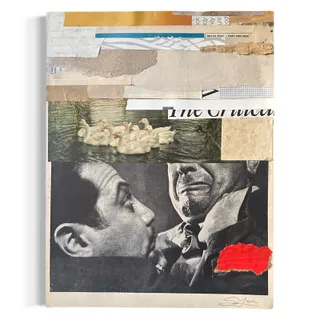 Photo of Original Mixed Media Modern Art Collage "Napaea" 9.5x12.5" Signed