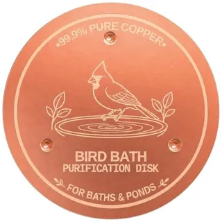 Photo of 2-Pack Copper Disc for Bird Bath, 99.9% Pure Copper