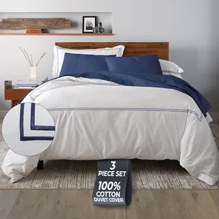 Photo of Queen Size (3 Pieces), 100% Cotton Percale, Full/Queen