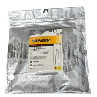 Photo of New Ski-Doo Womens Small Black Merino Wool 01 Base Layer Thermal Long Pants