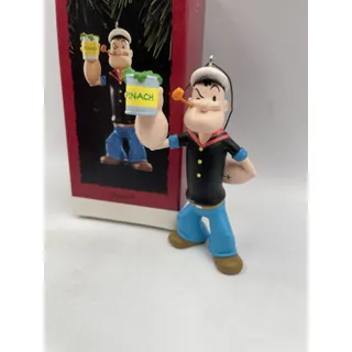 Photo of Hallmark Keepsake Ornament Popeye the Sailor Man Spinach 1994 Vintage Christmas