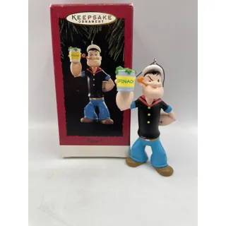 Photo of Hallmark Keepsake Ornament Popeye the Sailor Man Spinach 1994 Vintage Christmas