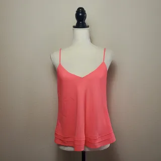 Photo of Aritzia V-Neck Cami Top Salmon Pink Large