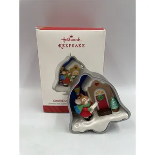 Photo of Hallmark Keepsake Christmas Ornament Cookie Cutter Bell Caroling Mouse 2014