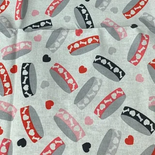 Photo of New Create It 18"X21" Valentine Puppy Dog Cotton Fat Quarter FQ Quilting Fabric