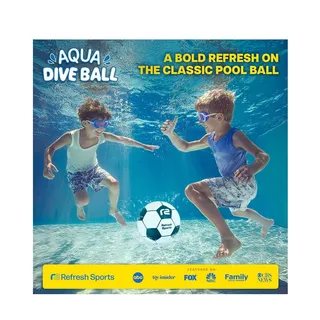 Photo of Aqua Dive Soccer Ball - Fun Underwater Pool Toys for Ages 8-12