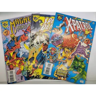 Photo of Amalgam Comics #1 Lot Magneto Speed Demon X-Patrol Marvel DC Crossover 1996 Set
