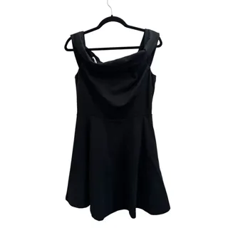 Photo of Lulus Season of Fun Black Off the Shoulder Skater Dress