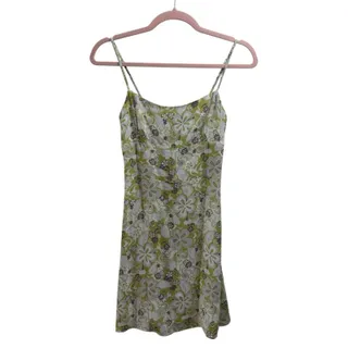 Photo of Aritzia Sunday Best Jackson Floral Green and White Spaghetti Strap Dress