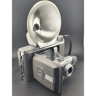 Photo of Vintage 1950s Polaroid Highlander Model 80 Land Camera Outfit Case Flash Manual