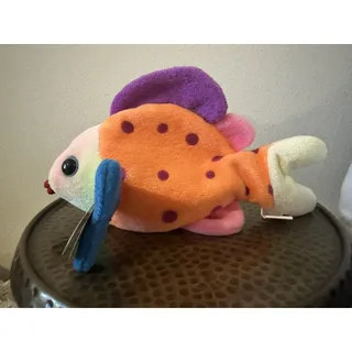 Photo of TY Beanie Babies Lips The Fish Plush Toy 1999 PE