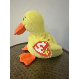 Photo of Ty Beanie Babies - Quackers The Duck Plush Toy (4024) PVC 1994