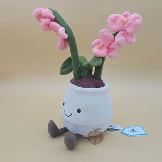 Photo of Jellycat Amuseables Pink Orchid - AUTHENTIC - NEW WITH TAGS