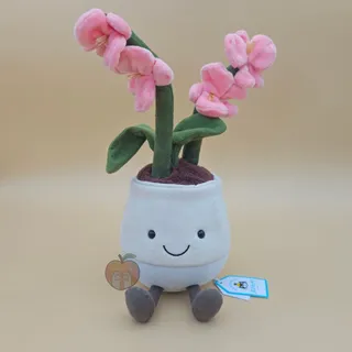 Photo of Jellycat Amuseables Pink Orchid - AUTHENTIC - NEW WITH TAGS