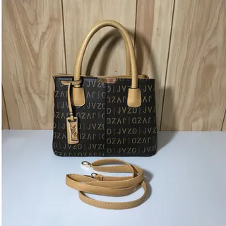 Photo of Faux Leather Bottom Studs Top Handle & Shoulder Handbag