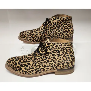 Photo of Hush Puppies Women's Bailey Chukka 2 Leopard Print Suede Lace up Boots Size 11M