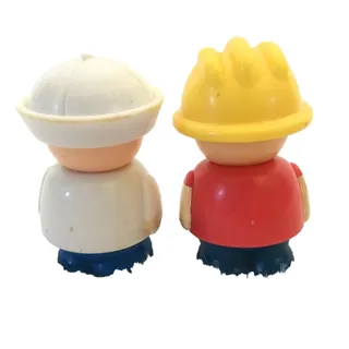 Photo of SHELCORE 2 Vintage People Toy Figures Construction Worker Sailor Preschool