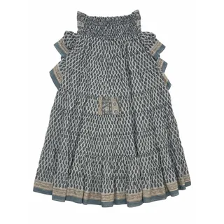 Photo of Moda Ibiza 70% Silk Boho High Low Ruffle Skirt Size M Made in India