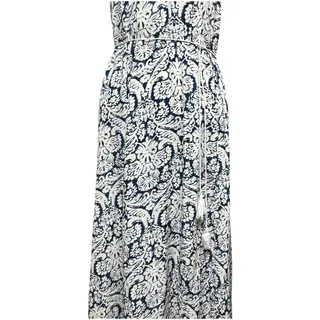 Photo of En Creme Maxi Length Sun Dress Blue White Medium
