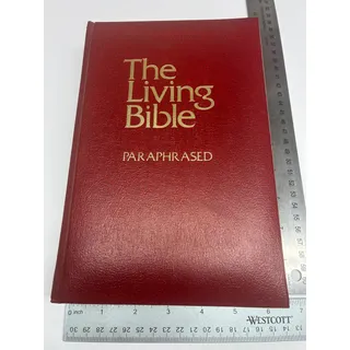 Photo of Vintage 1971 The Living Bible Paraphrased Red Hardcover Guideposts Tyndale Bible