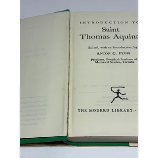 Photo of Introduction to St Thomas Aquinas Modern Library 259 Hardcover w Dust Jacket Vintage Catholic Theology Book Anton Pegis