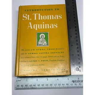 Photo of Introduction to St Thomas Aquinas Modern Library 259 Hardcover w Dust Jacket Vintage Catholic Theology Book Anton Pegis