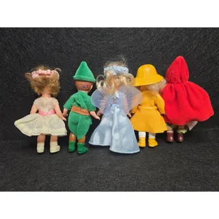Photo of lot of 5 Madame Alexander 4" McDonald's Dolls
