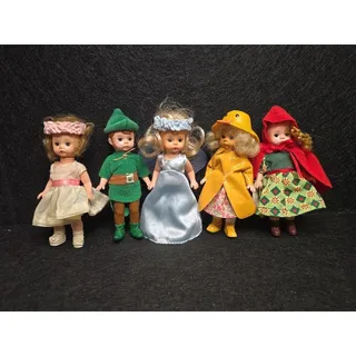 Photo of lot of 5 Madame Alexander 4" McDonald's Dolls