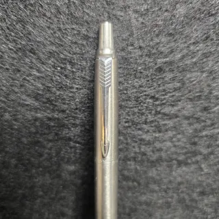 Photo of 1970's Silver Parker Arrow Clip Ball Pen Smooth Button Used