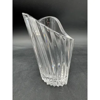 Photo of Vintage Gorham Crystal Esprit Ribbed Heart Vase 6.5"
