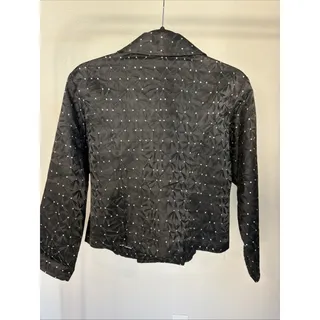 Photo of Vintage Rockies Platinum Women’s Black & Silver Metallic Blazer
