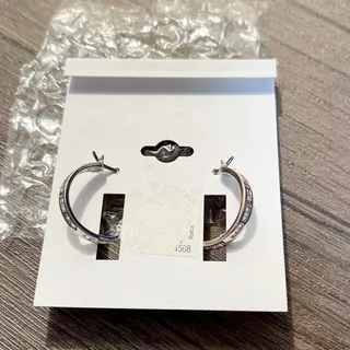 Photo of NWT Giani Bernini Sterling Silver CZ Hoop Earrings