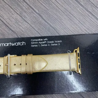 Photo of NWT INC 42mm Metallic Gold Interchangeable Smartwatch Band