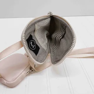 Photo of Nessa Nylon Crossbody Phone Bag with Pouch Black