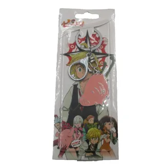 Photo of The Seven Deadly Sins Meliodas Hawk Pink Pig Clip-On Metal PVC Keychain Anime