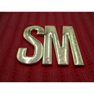 Photo of Steve Madden Crossbody Bag Womens Small Red Quilted Faux Leather Gold SM Logo