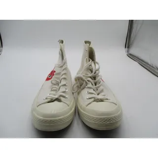 Photo of Converse Chuck Taylor Play CDG Shoes Mens Size 10 White High Top Heart 150205C