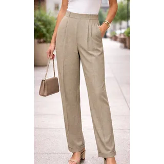 Photo of Vintage 90's Tracy Evans Houndstooth High Waisted Front Pleat Side Zip Trousers