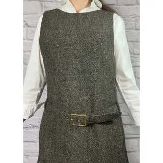 Photo of Vintage Y2K The Limited Wool/Mohair/Silk Blend Tweed Belted Jumper Dress